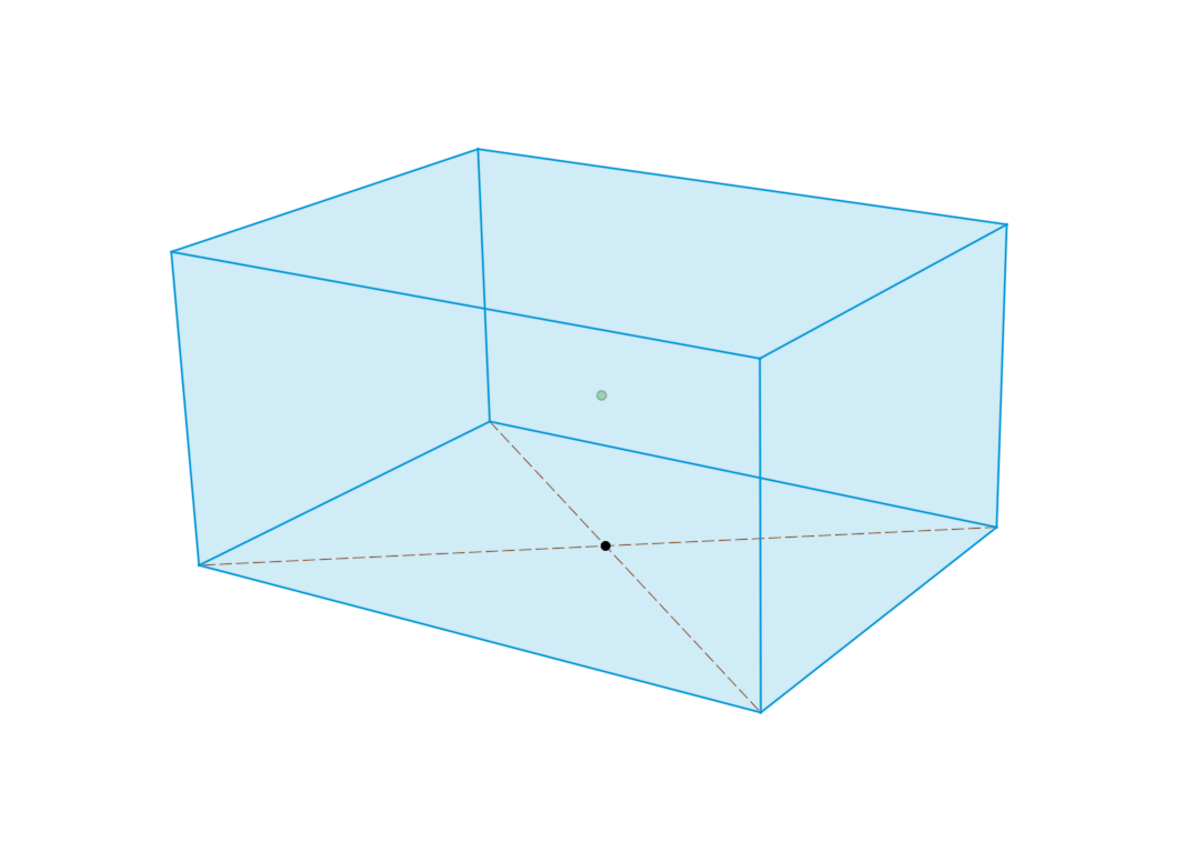 A wireframe box drawn with sketch lines in Fusion 360: the edges that will become the members of the frame.